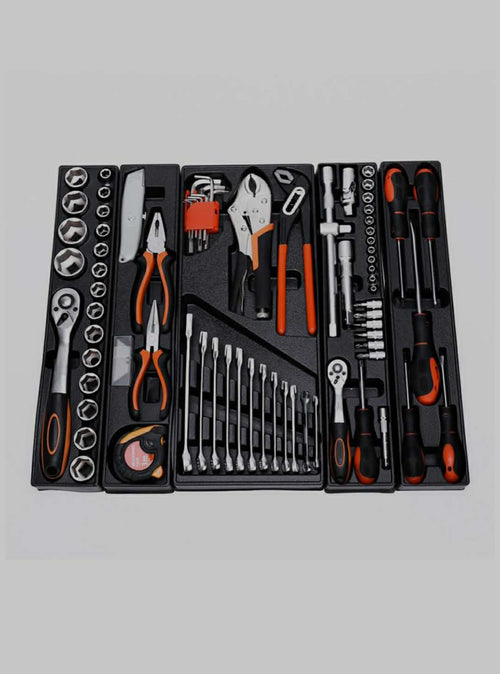 حقيبة الرجل المحترف: 85 قطعة كل ما تحتاجه للإصلاحات المنزلية والميكانيكية في مكان واحد